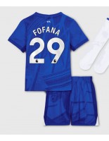 Chelsea Wesley Fofana #29 Hjemmedraktsett Barn 2025-26 Korte ermer (+ bukser)